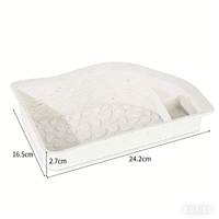 Bassin de bain pour tortue monobloc, bol d'eau pour reptile semi-aquatique, décoration d'aquarium en plastique