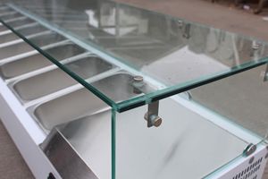 Nhà hàng thương mại dưới quầy tủ lạnh tủ lạnh bảng bánh pizza Prep Tủ đông hiển thị salad quầy bar - Product Image 6