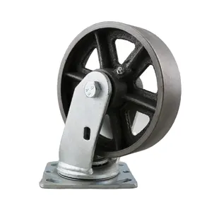 S-S roues de chariot en fonte haute température 6 pouces 150 MM pivot robuste pour les Applications abusives