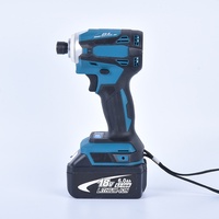 Perceuse-visseuse électrique sans fil à 5 vitesses 1/4\" avec moteur sans balais pour batterie 18V pour usage domestique et industriel