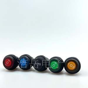 Interrupteur rond étanche pour bateau KCD1-105, 2 broches 2 positions avec lumière, 3 broches 3 positions, commande de direction, coque PA66 - Product Image 5