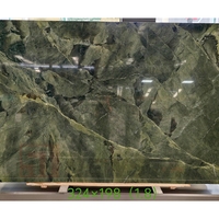 Fournisseur de pierres naturelles sur mesure, carrelage de sol en marbre vert de luxe, carrelage mural en marbre poli, dalle de jade Baida, dalle de marbre vert