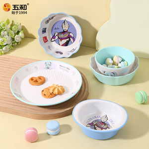Wuhe Kids Tableware Set Cartoon Design Bpa Free Food Grade Dishware For Children Mealtime Use - Product Image 5