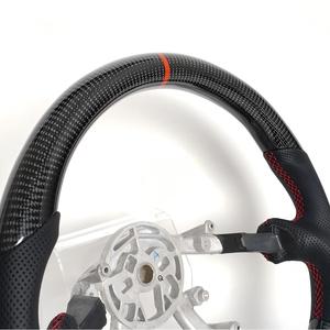 Nuovo Volante Sportivo in Vera Fibra di Carbonio per Chevrolet <span class=keywords><strong>Corvette</strong></span> C5 2000-2006, Stile Sportivo in Pelle <span class=keywords><strong>Nera</strong></span> - Product Image 3