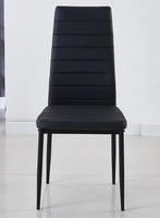 Ensemble table et chaises de salle à manger rectangulaire simple en verre trempé, style minimaliste moderne pour petit espace