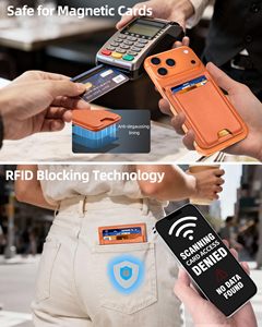 Portacarte Magnetico alla Moda con Supporto Regolabile <span class=keywords><strong>e</strong></span> Clip Portasoldi in Metallo, Portafoglio Sottile Magsafe RFID per <span class=keywords><strong>iPhone</strong></span> - Product Image 5