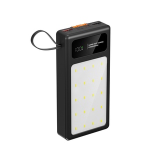 Lampe de camping LED en plastique transfrontalière à charge rapide 22,5W 20000mAh, batterie externe portable avec câble intégré pour usage extérieur - Product Image 5