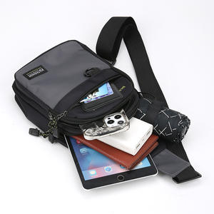 Bolso Bandolera Baigou para Hombre 1505 Dx Gris Negro Azul Verde Militar con Bolsillo para Celular, Asa Suave, para Viajes y Ocio - Product Image 1