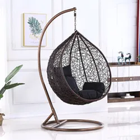 Chaise suspendue d'extérieur moderne cage à oiseaux tabouret de salon en rotin tabouret de canapé rotatif chaise d'intérieur