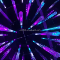 Accessoires de fête, lumières de scène à tube météore 360°, IP67, 0,5 m, 24 V, vente en gros, lumière LED pixel, discothèque, parc à thème, décoration de festival