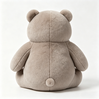 Ours en peluche gris personnalisé haut de gamme avec rembourrage en coton PP et matériau polyester – Idéal pour les anniversaires et les articles promotionnels