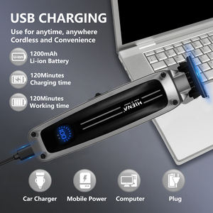 HIENA, venta al por mayor, cortadora de pelo inalámbrica, Kit de aseo para hombres, máquina de afeitar eléctrica, cortadora de pelo portátil con huecos cero para cortar cabello - Product Image 4