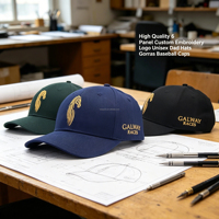 Kedatangan Baru OEM Grosir Topi Baseball Mewah 6 Panel Model Dad Hat Custom Bordir 3D Logo Patch Tenun Unisex Sporty