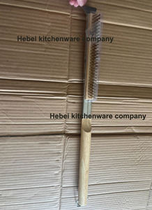 Brosse à pizza en acier inoxydable <span class=keywords><strong>pour</strong></span> le nettoyage du <span class=keywords><strong>four</strong></span> en <span class=keywords><strong>pierre</strong></span> extérieur Brosse à barbecue avec poils efficaces <span class=keywords><strong>pour</strong></span> outils à pizza - Product Image 5