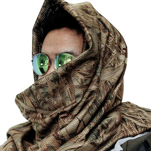 Cycling Mask Camouflage Scarf Long Khaki Magic Headband Sun Protection Outdoor Sports Neck Warmer Hunting Summer Men - Product Image 1