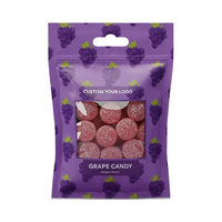 Impression personnalisée Pochette en mylar refermable à 3 joints latéraux en plastique de qualité alimentaire pour sac d'emballage de bonbons énergétiques