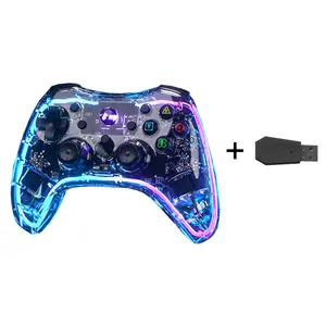 New RGB Led Wireless Gamepad Vibration Wake Up Programmable Function Game Controllers For Switch/Android Phone/Pc