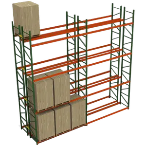 Teardrop Pallet Rack Upright Section 3''*3'' Pitch 2'' Gourd Hole Type Shelf For Warehouse Rack Storage