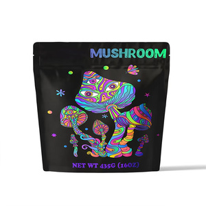 Smell Proof Child Resistant Zipper Top Mylar Gummy Packaging <b>Bag</b> 3.5g 7g 14G 28g Die Cut Stand up Pouch for Herb Edibles Gummies - Product Image 4
