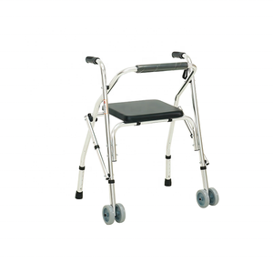 Walker Lipat untuk Lansia dengan Penyangga Tangan, Dapat Didorong dan Diduduki, Walker Berkaki Empat untuk Membantu Rehabilitasi, Alat Bantu Jalan - Product Image 3