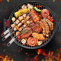 Fourchette de barbecue en acier inoxydable, curseur de putter facile à utiliser, accessoires de barbecue incontournables
