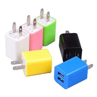 5V 2.1A double Port USB chargeur mural adaptateur secteur Mobile Portable charge rapide chargeur de téléphone
