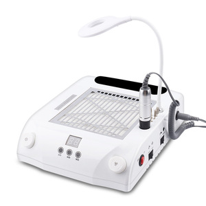 Máquina de Manicura Seis en Uno, 48W, UV LED, Fototerapia, Pulido, Aspiradora, Iluminación, Reposamanos, Colector de Polvo de Plástico - Product Image 5