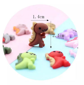 Accesorios de Resina de Dinosaurio Pequeño y Adorable de Corea del Sur, Redecilla para el Cabello DIY, Adorno Creativo para la Cabeza, Joyería de Moda - Product Image 5