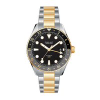 Reloj de Pulsera Chino al por Mayor, de Acero, Automático, Mecánico, para Hombre, Marcas de Lujo, con Bisel de Cerámica, GMT, para Mujer