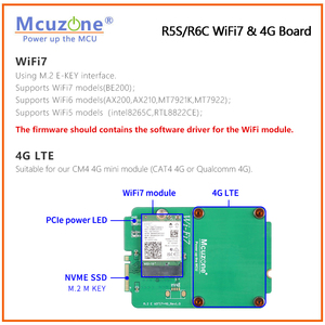 NanoPi R5S LTS R6C Placa 4G WiFi6 RK3568B2 4GB DDR 64GB EMMC Ethernet Dual 2.5G MT7922 Sin Controladores 4G LTE - Product Image 5