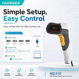 Scanner POS NG310OEM per Lotterie, Scanner Barcode Cablato USB Portatile Robusto con Ampio Campo Visivo, Lettore QR 2D ad Alta Velocità 60fps - Disponibile - Product Image 5