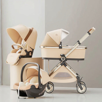 Nouvel Arrivage Poussette Bébé 3-en-1 Landau avec Siège Auto Pliable et Léger pour Voyage, pour Enfants de 3 Ans, Nouveau Modèle