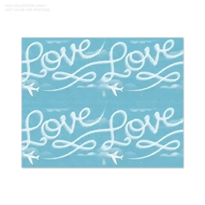 Estampillas Postales, Libro de Etiquetas, Pegatinas Postales, Impresión de 100 Unidades, 2017 Love Skywriting, Etiquetas de Estampillas Postales Individuales Perforadas - Product Image 6