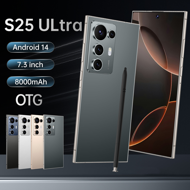 Large Memory 2026 Original Phones S25 Ultra Smartphones 16gb+1tb 5g Dual Sim Cellphone Mobile Phone