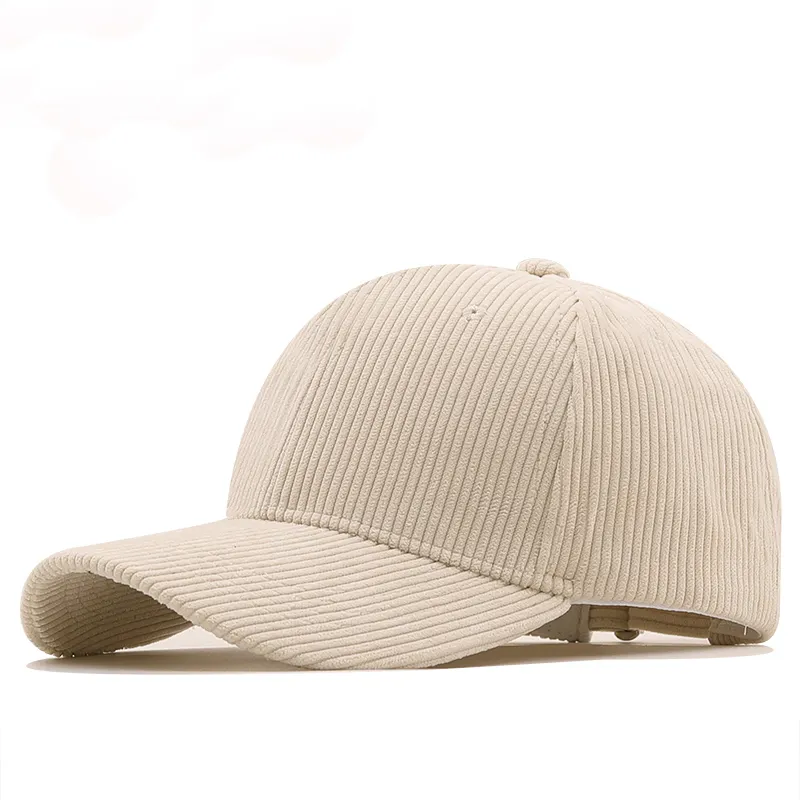 high quality mens women baseball oem caps wholesale embroidered hat vintage corduroy baseball cap
