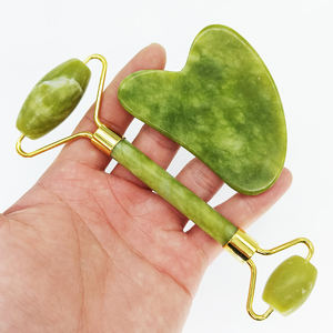 Rodillo Facial de Cuarzo Rosa y Jade 100% Natural para Masaje Facial, Marca Privada al por Mayor - Product Image 2