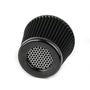 Filtre à air haute performance pour voiture 76MM, tête de champignon noire, pour mise à niveau et rétrofit, avec collier de serrage inclus - Product Image 4