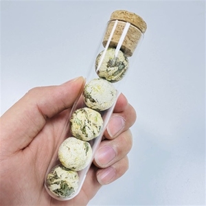 Tè Aromatizzato Liofilizzato Biologico LongZhu Dragon Ball, Specialità <span class=keywords><strong>di</strong></span> Yunnan, Fiori Puri in Vetro per Tubo, 5 Rose e <span class=keywords><strong>Foglie</strong></span> <span class=keywords><strong>di</strong></span> Loto - Product Image 4