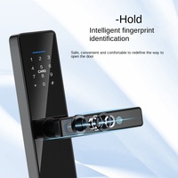Cerradura Inteligente para Puerta de Madera Allsmart P14, con WiFi, Huella Dactilar, Código, Aleación de Aluminio, Color Negro, App Tuya, para Hogar y Oficina, Venta al Por Mayor