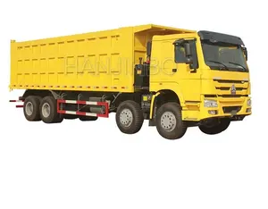 사용된 sino 트럭 HOWO 4 차축 60ton 40ton 50ton 팁 주는 사람 트럭 8x4 쓰레기꾼 덤프 트럭