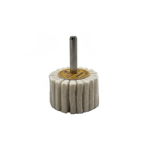 Ruedas pulidoras de fieltro de lana Fregona pulidora Vástago de 6mm para herramientas rotativas metalúrgicas Ruedas Brocas Amoladora eléctrica No Revi - Product Image 6