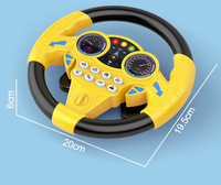 Jouets populaires, éducation musicale précoce, simulation multifonctionnelle de conduite, volant électrique pour enfants avec ventouse