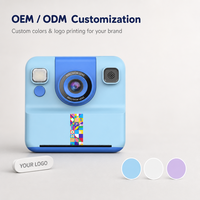 Appareil photo instantané pour enfants avec objectif rotatif, mini imprimante photo thermique, 200 DPI, écran IPS 2,4'', enregistrement photo et vidéo, à partir de 10 ans