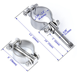 316 Stainless Steel Oar Bracket For Kayak Inflatable Boat Folding Support Mount Boat <b>Yacht</b> Accessories - Product Image 2