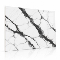 Dalle de pierre frittée polie Royal Impression 1800x1200x9mm, finition veinée blanche pour comptoir, mur, hôtel, villa, projet d'aménagement intérieur