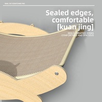 Griffoir pour chat en sisal avec lit intégré, très grand, style épuré, durable, anti-poussière, canapé pour chat, jouet pour chat