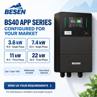 Chargeur domestique pour véhicules électriques allemand 14a EnWG Ready 7,2 kW 32A Type 2 avec contrôle par application Wi-Fi et écran tactile