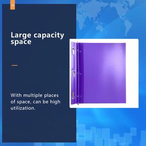 사무실 학교 폴리 편지 크기 올챙이 클램프 폴더 비즈니스 서류 폴더 레버 아치 파일 폴더 - Product Image 4