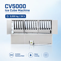 Machine à glaçons de haute qualité, neuve, en acier inoxydable, grande capacité de 5 tonnes, prix compétitif, machine à glaçons commerciale