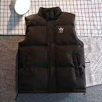 ODM Oem gilet chaud personnalisé avec logo hiver chaud épais hommes gilet bouffant coupe-vent sans manches veste gilets grande taille hommes gilets